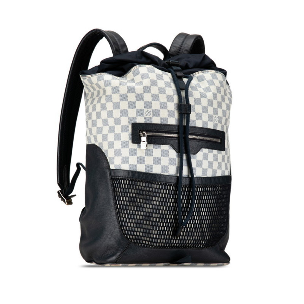 Louis Vuitton Rucksack Coast Damier White Match Point Blue Nylon